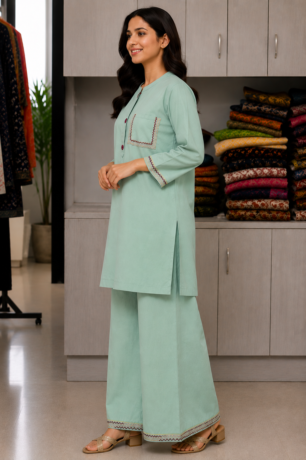 Mehreen Sage Elegance Co-ord set
